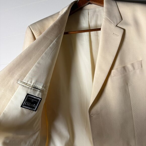 Ralph Ralph Lauren Wool Lycra Blazer Cream Size 44 R - Picture 6 of 12